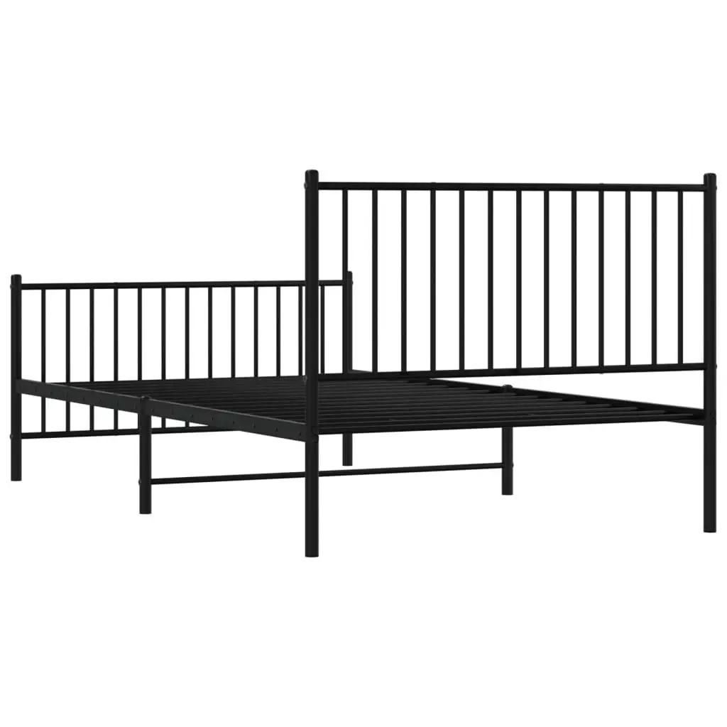 King Single Metal Bed Frame with Footboard