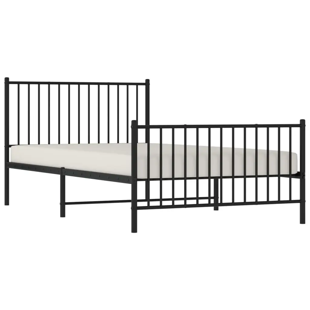King Single Metal Bed Frame with Footboard