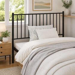 Your Perfect Black Metal Headboard 107cm