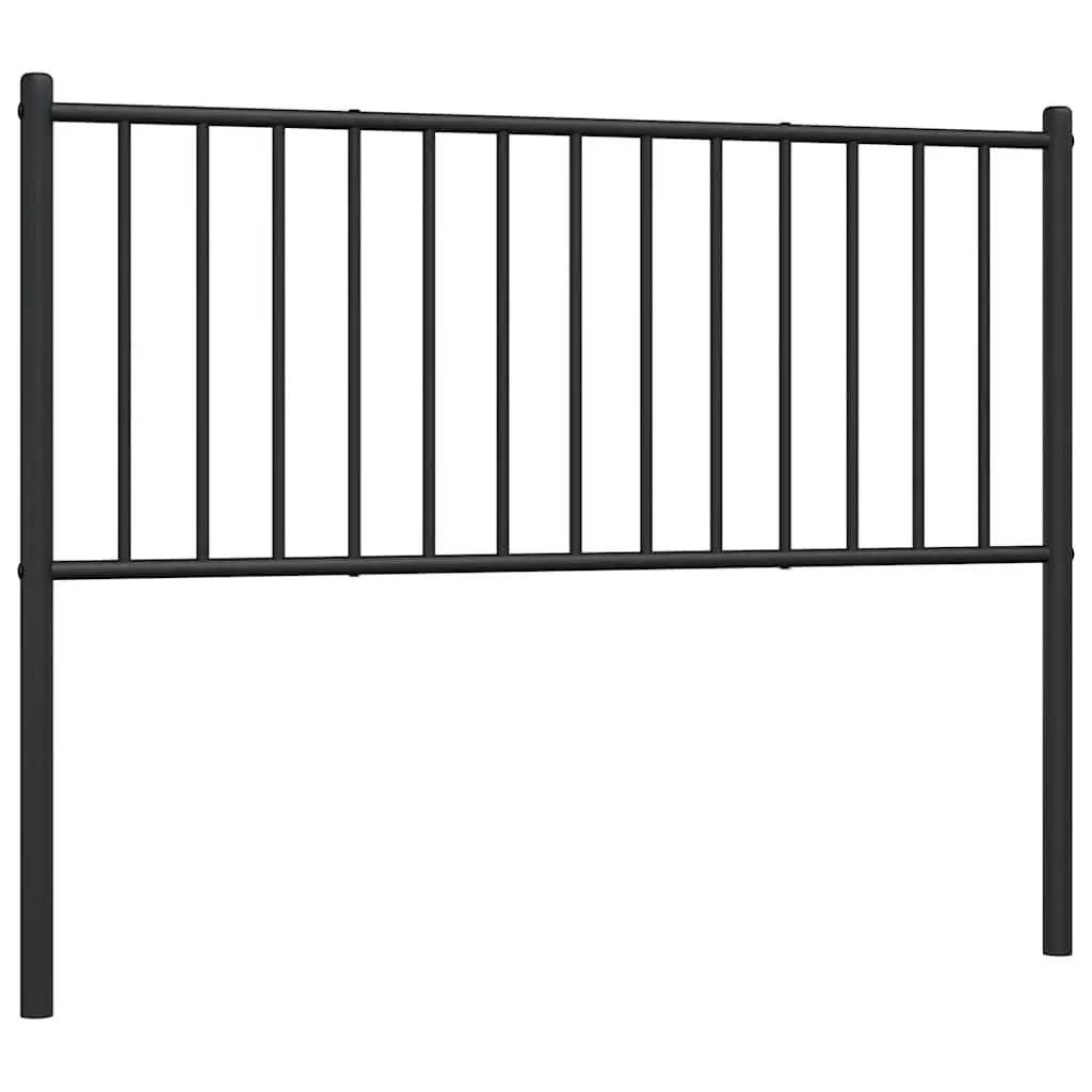 Metal Headboard Black Powder Coated Steel Frame 107cm