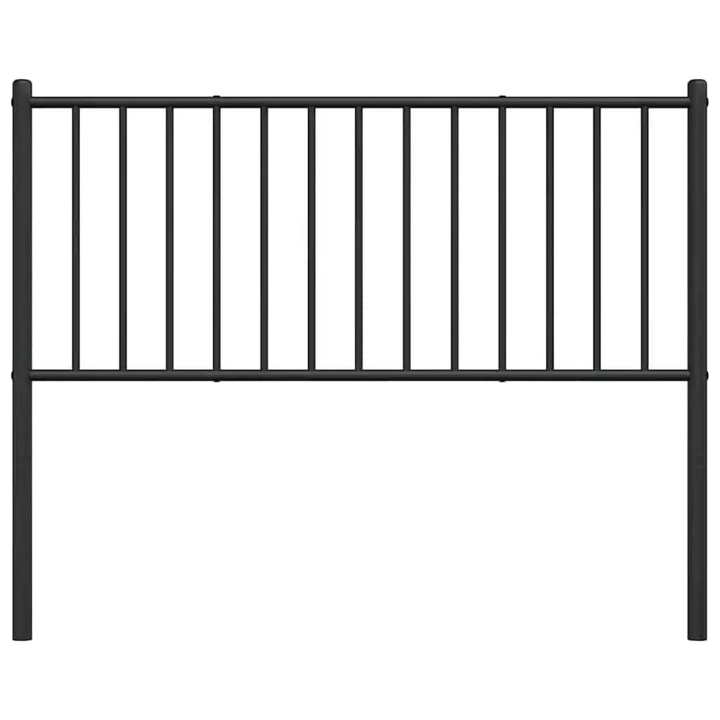 Metal Headboard Black Powder Coated Steel Frame 107cm
