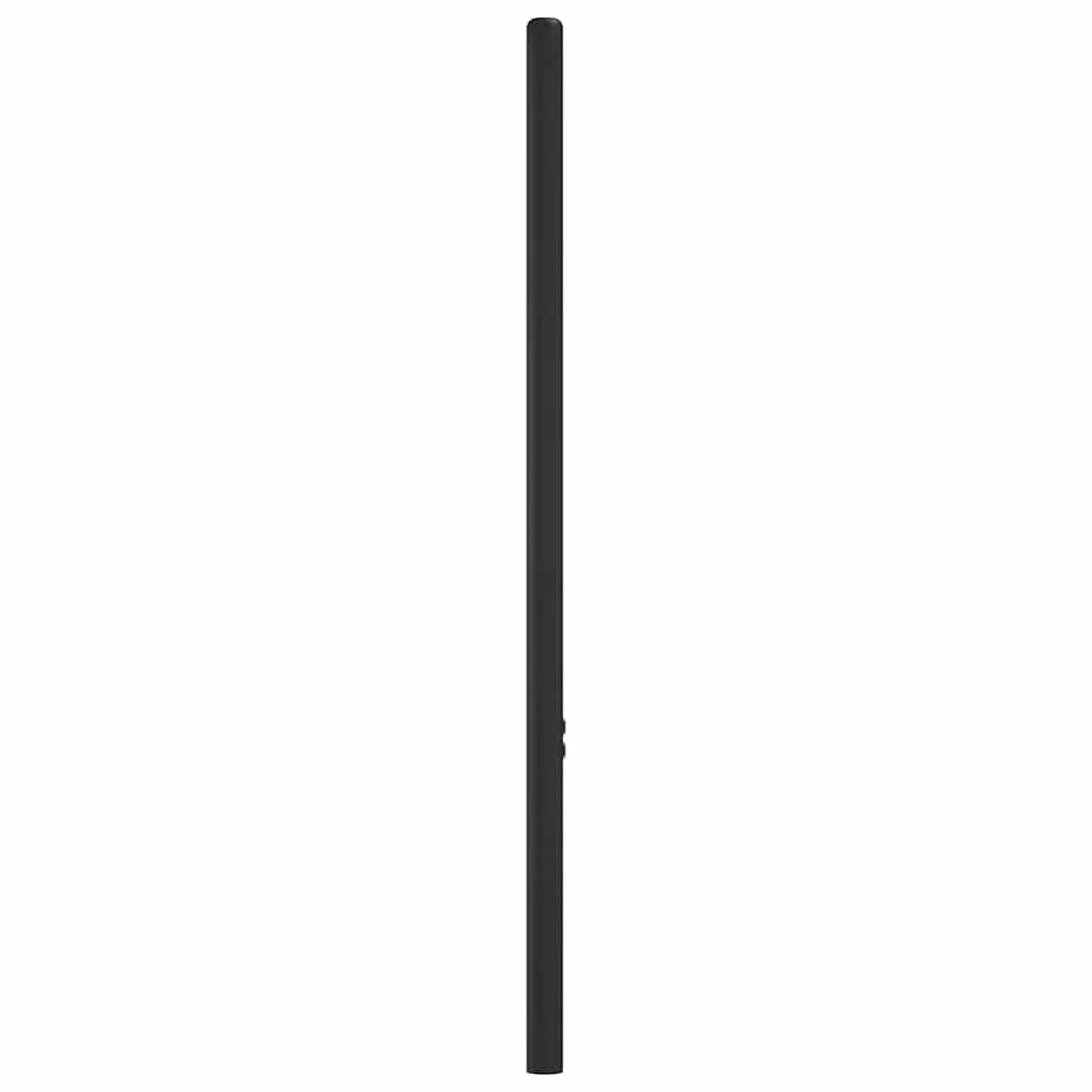 Metal Headboard Black Powder Coated Steel Frame 107cm