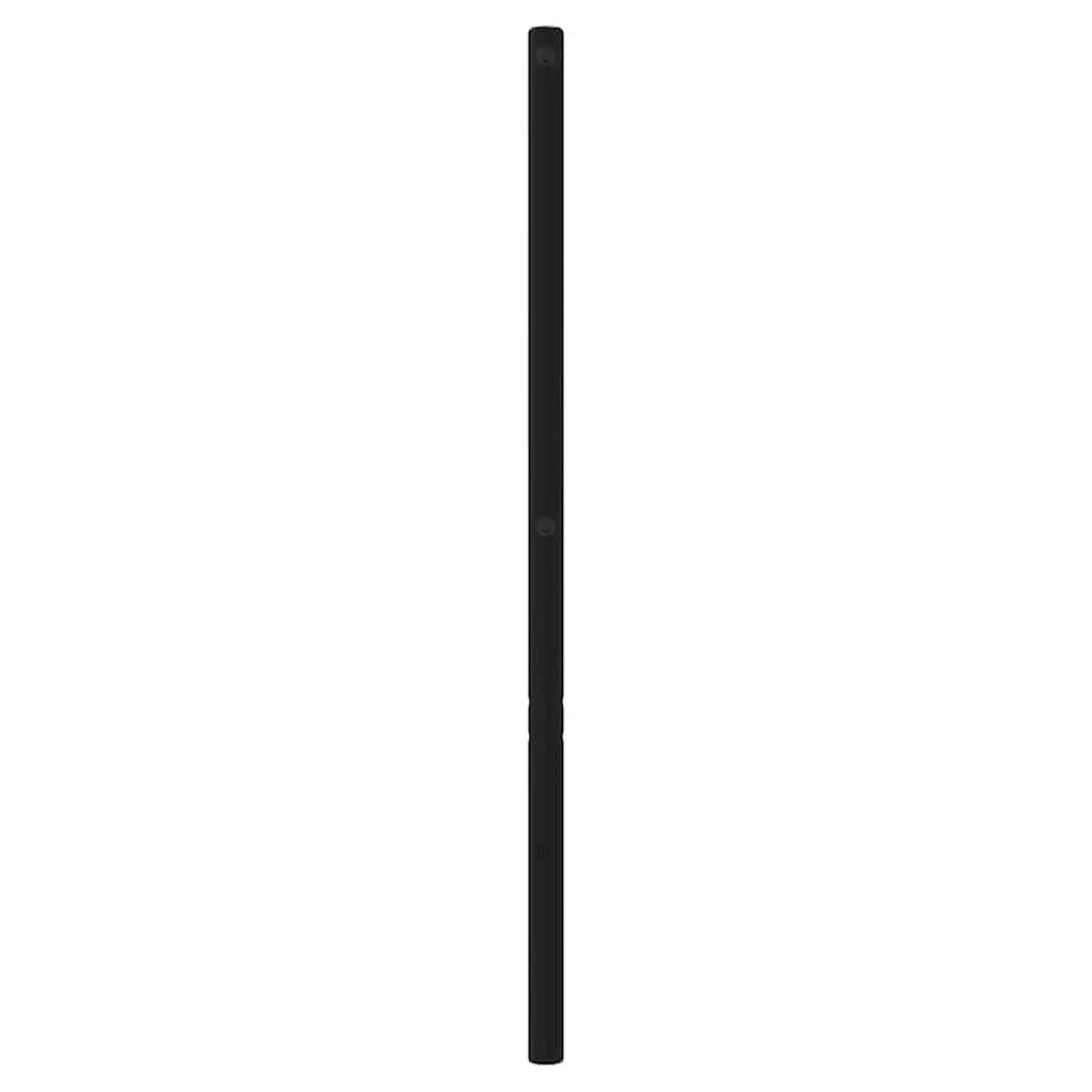 Metal Headboard Black 180cm Powder-coated Steel Bed Frame Header