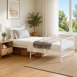 Friendly Metal Bed Frame King Single 107x203 cm for Your Bedroom
