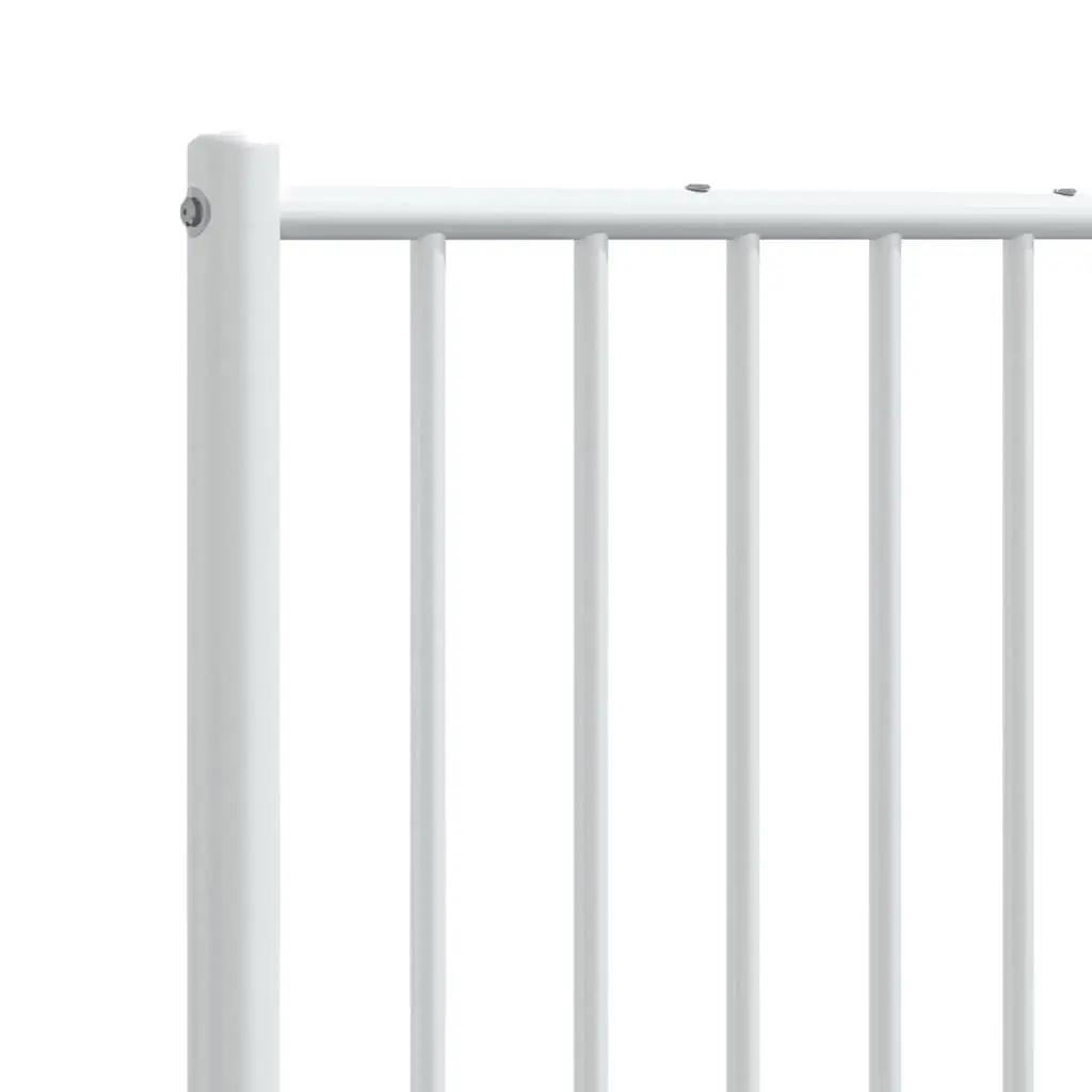 Metal Headboard White 180cm Powder Coated Steel Frame