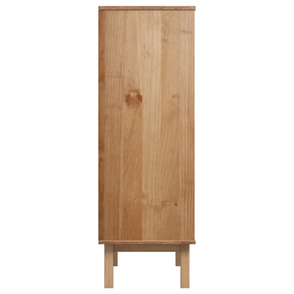 Highboard Solid Wood Pine Storage Cabinet 85x43x125cm 3 Drawers