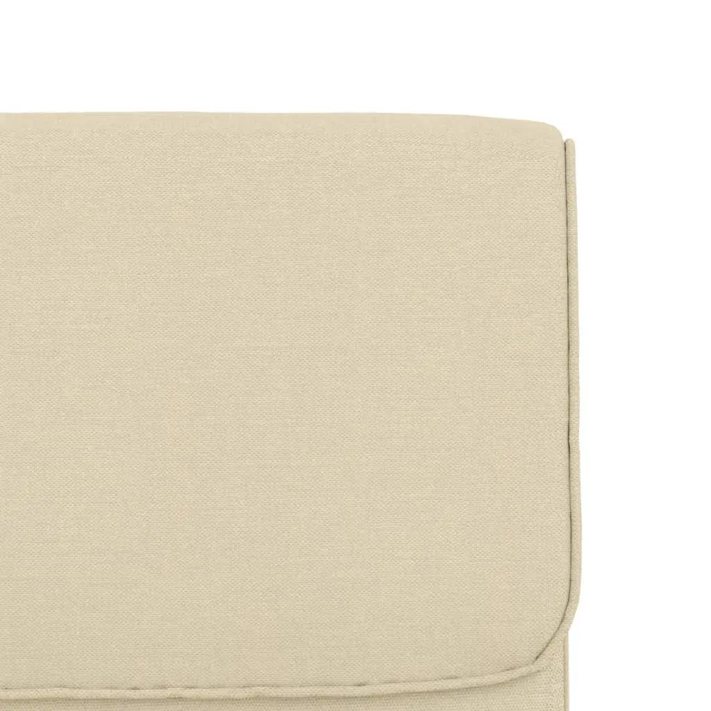 Lounge Chair Cream Fabric Upholstered Armchair Recliner 55L x 64W x 80H cm