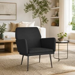 Your New Favorite Spot: Black Velvet Armchair