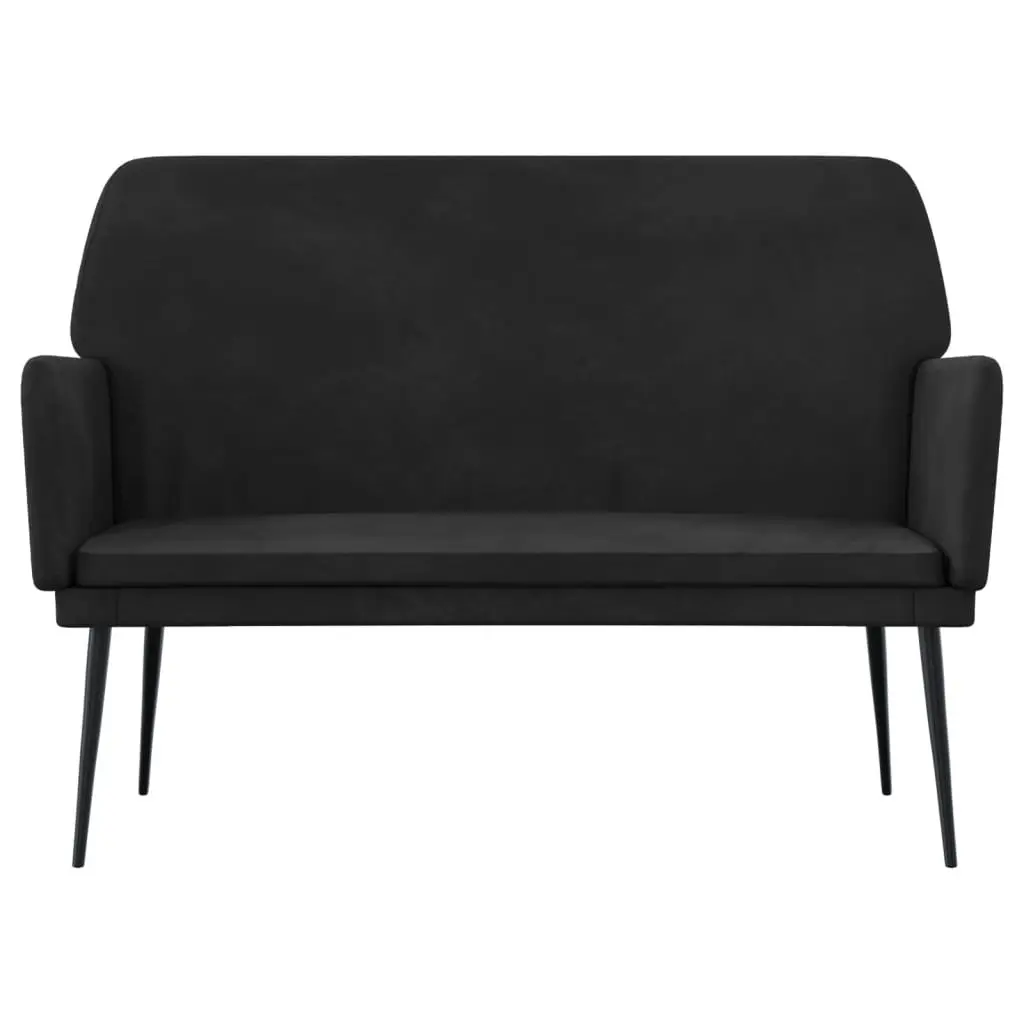 Black Velvet Bench for Relaxation