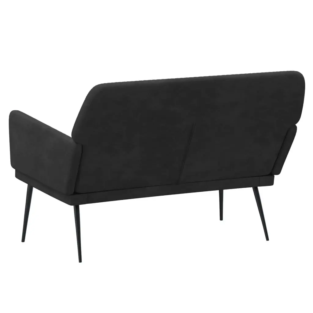 Black Velvet Bench for Relaxation