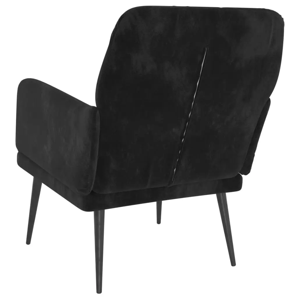 Black Velvet Armchair