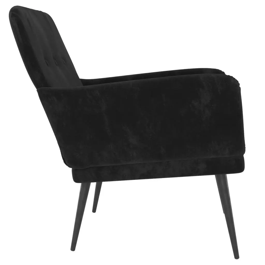 Black Velvet Armchair