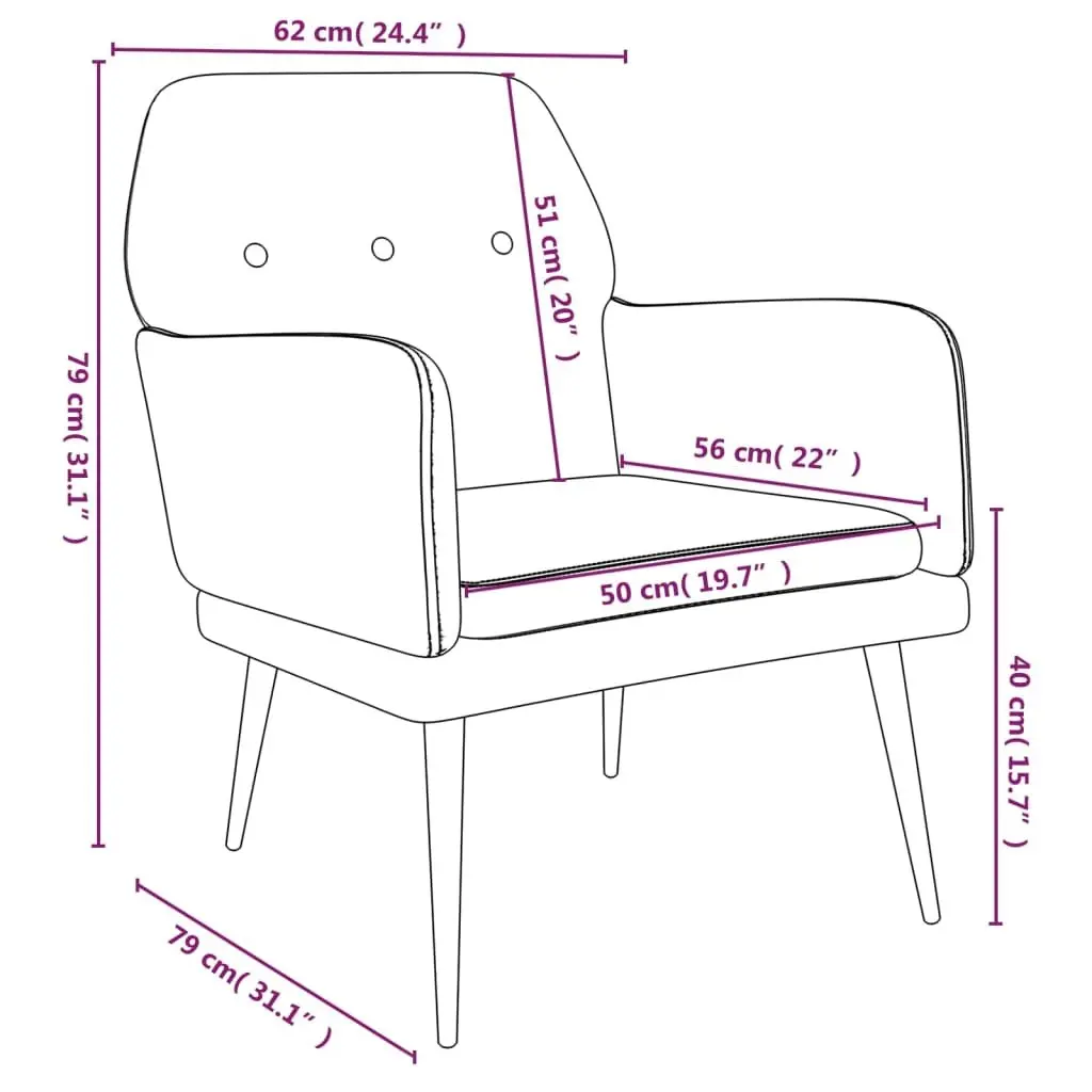 Black Velvet Armchair