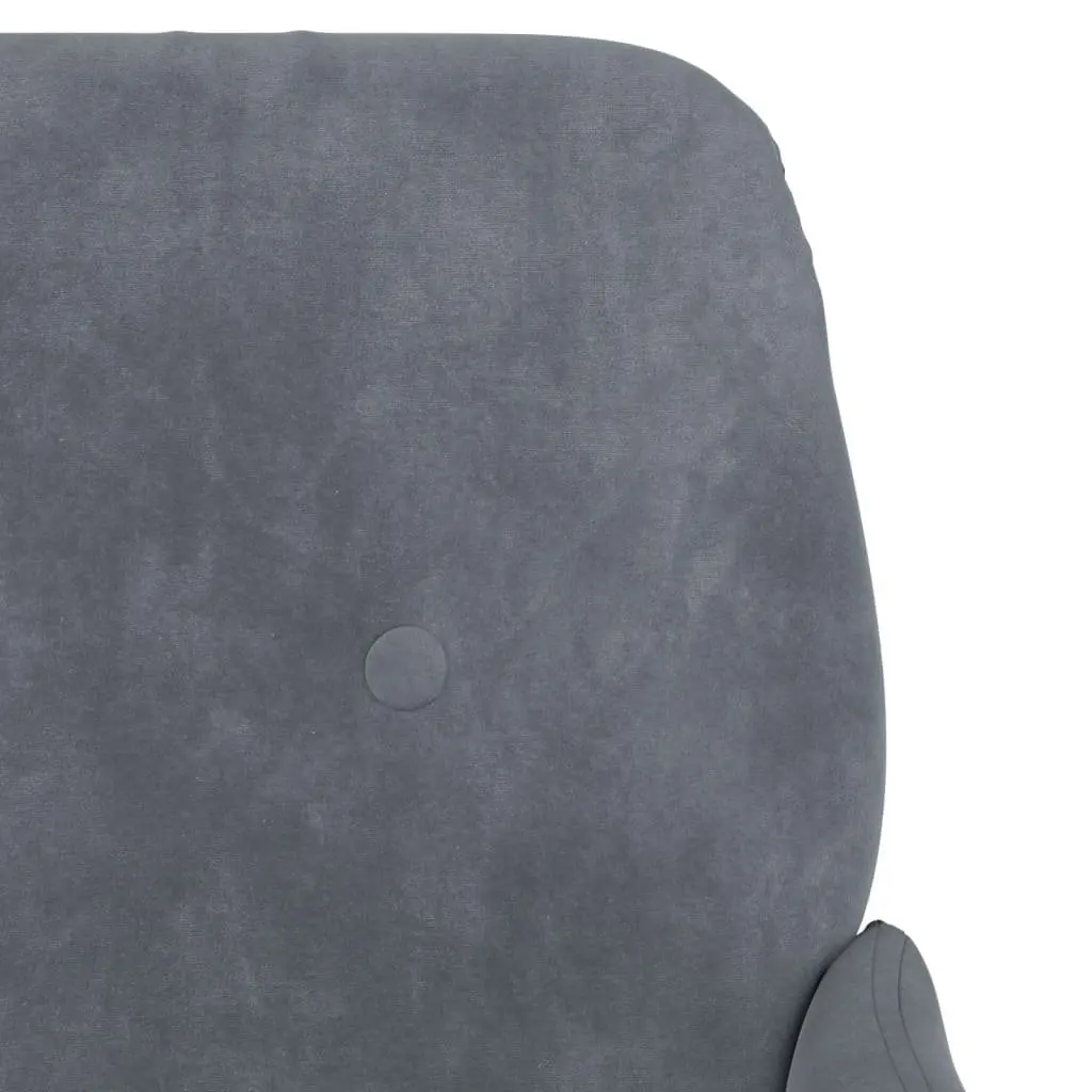 Grey Velvet Upholstered Bench
