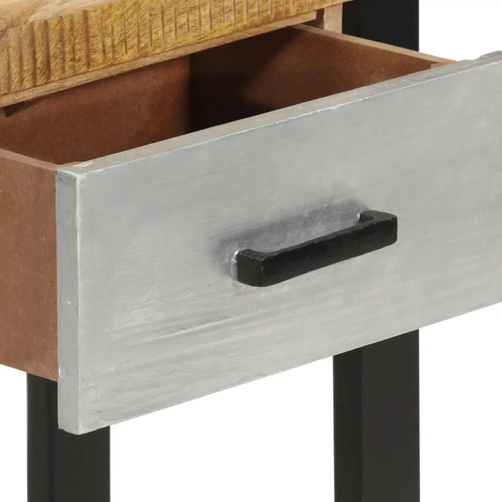 Console Table Solid Mango Wood 110x30x76cm Entryway Hall Side Table with Drawers