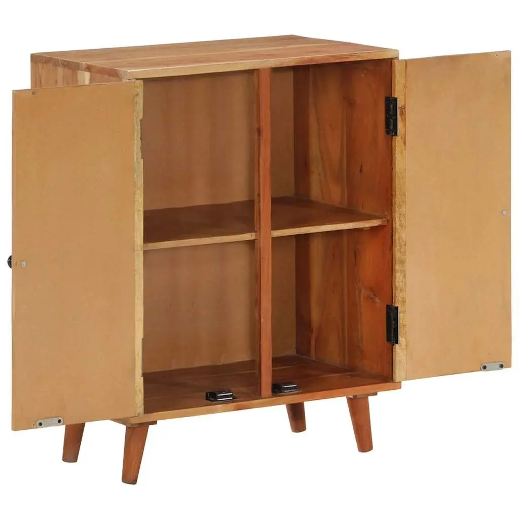 Solid Wood Sideboard Cabinet in Brown