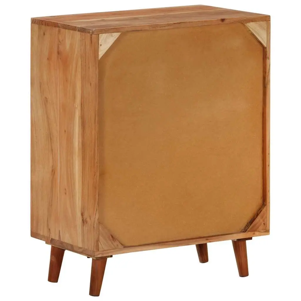 Solid Wood Sideboard Cabinet in Brown