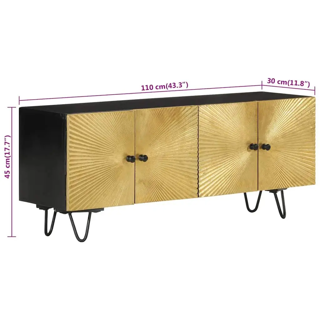 Solid Mango Wood TV Cabinet