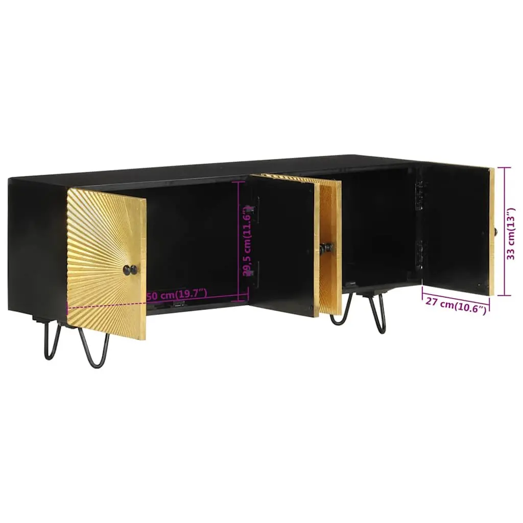 Solid Mango Wood TV Cabinet