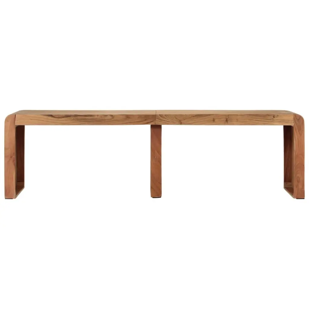 Wooden Bench Rustic Farmhouse Style 160x38x45 cm Solid Acacia Dining Kitchen Hallway Seating Furniture