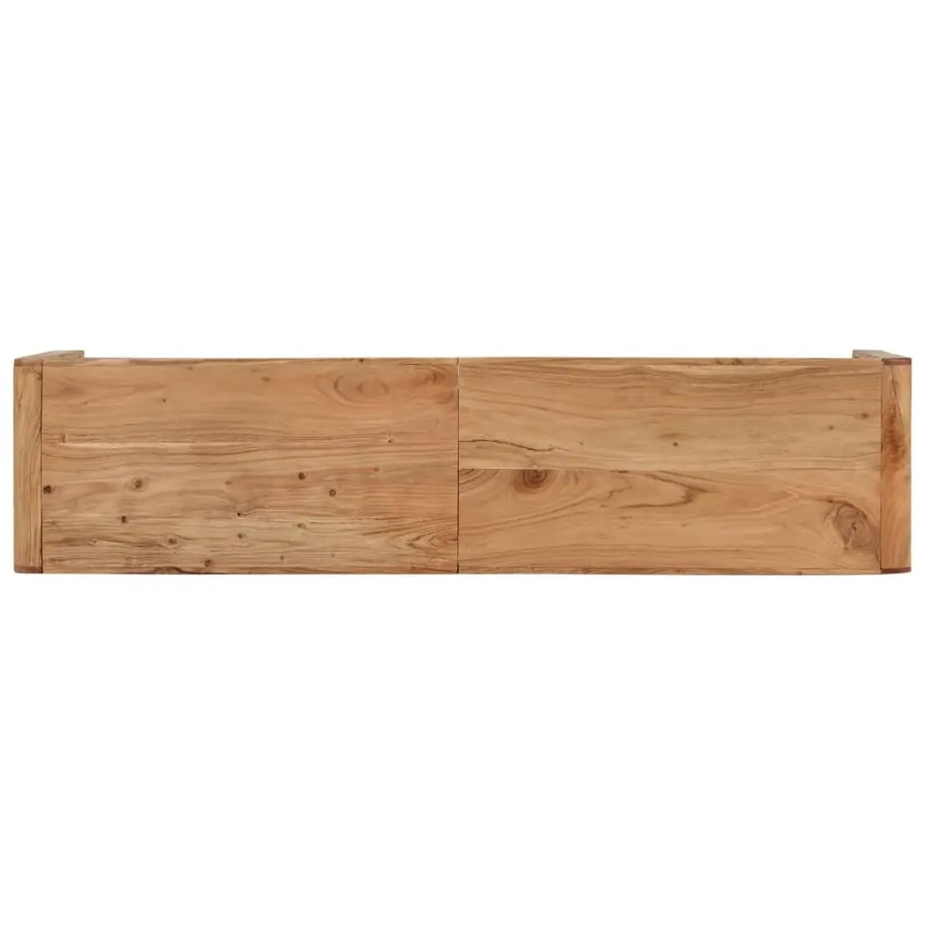 Wooden Bench Rustic Farmhouse Style 160x38x45 cm Solid Acacia Dining Kitchen Hallway Seating Furniture