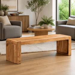 Friendly Acacia Wood TV Stand 110x33x33 cm for You