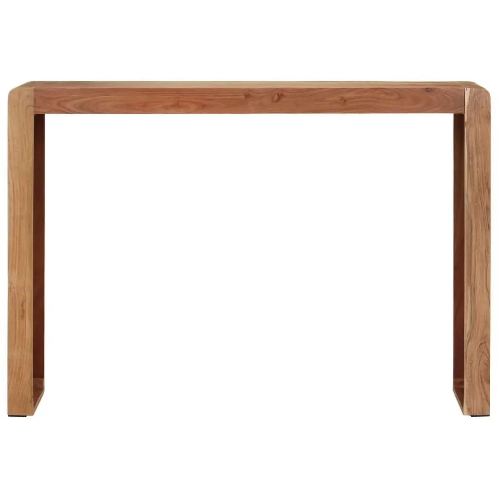 Console Table Rustic Solid Acacia Wood 110x30x76 cm Brown