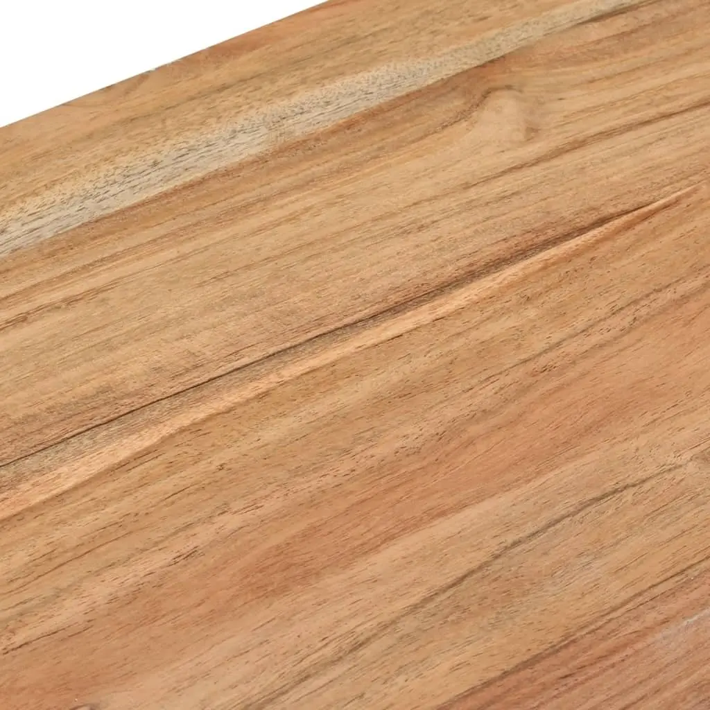 Console Table Rustic Solid Acacia Wood 110x30x76 cm Brown