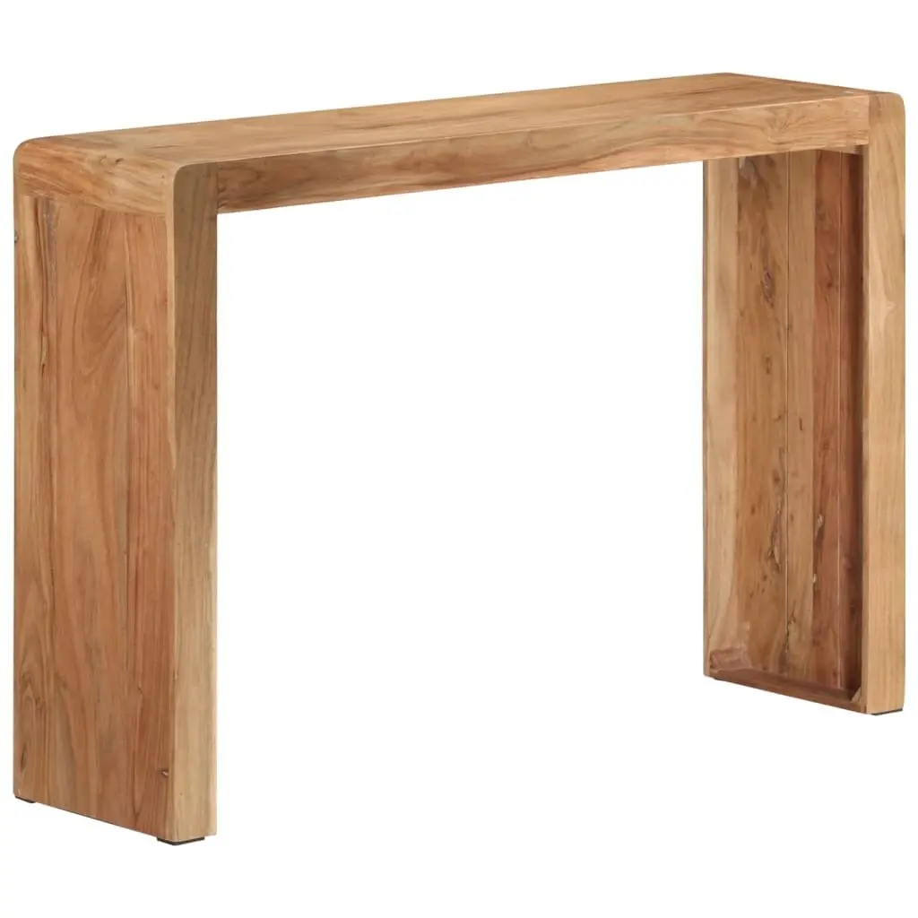 Console Table Rustic Solid Acacia Wood 110x30x76 cm Brown