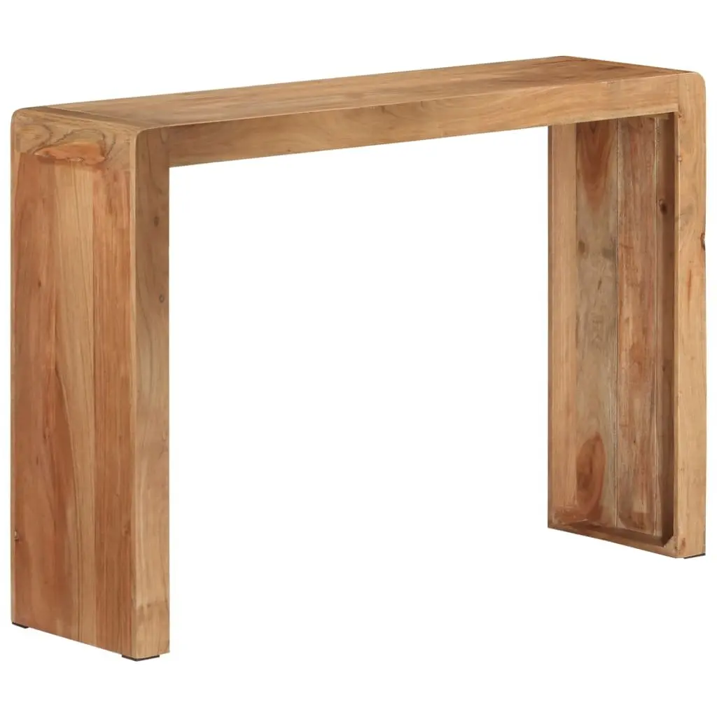 Console Table Rustic Solid Acacia Wood 110x30x76 cm Brown