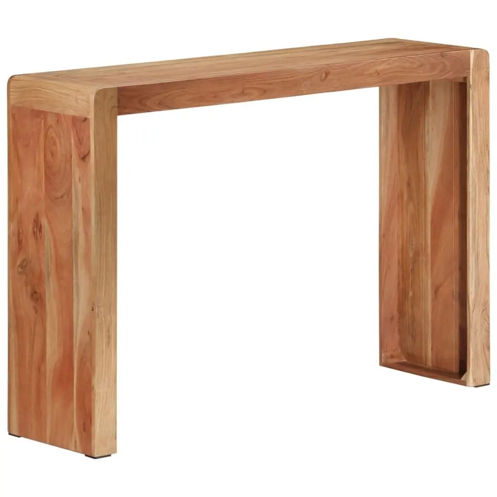 Console Table Rustic Solid Acacia Wood 110x30x76 cm Brown