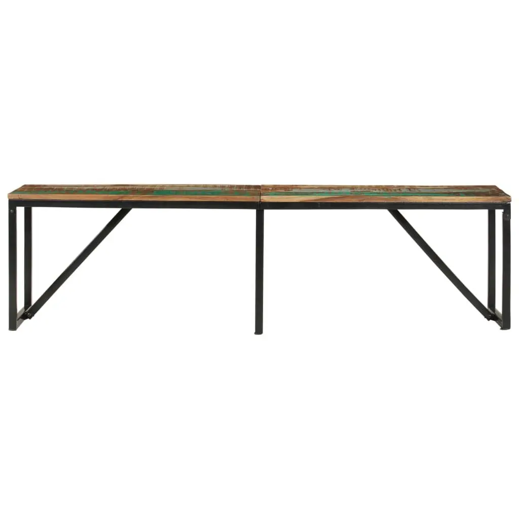 Reclaimed Wood Bench Industrial Style 160x35x46 cm