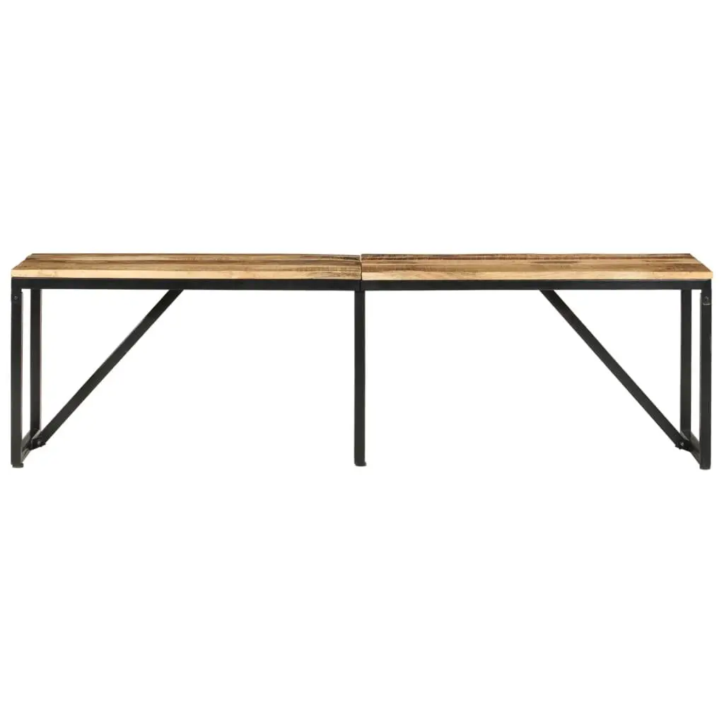 Solid Wood Bench Industrial Style 160x35x46 cm