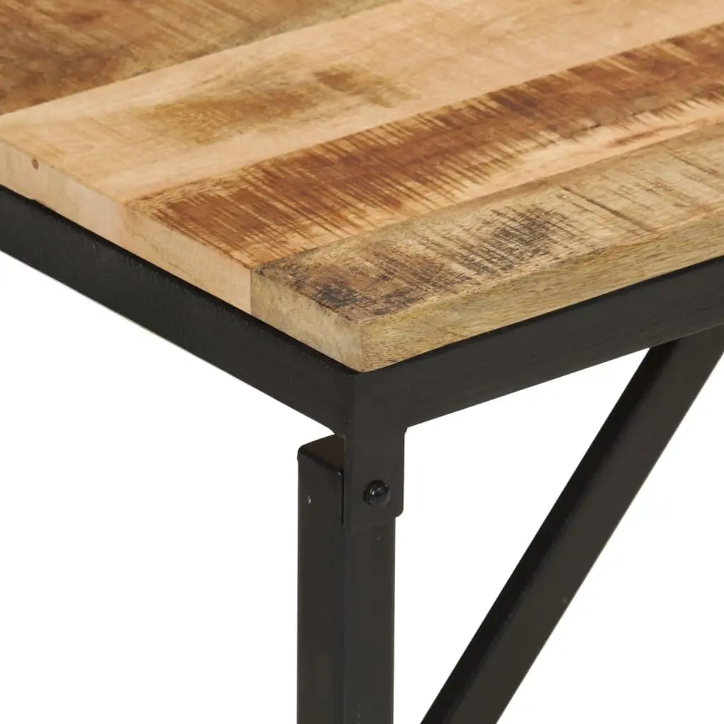 Solid Wood Bench Industrial Style 160x35x46 cm