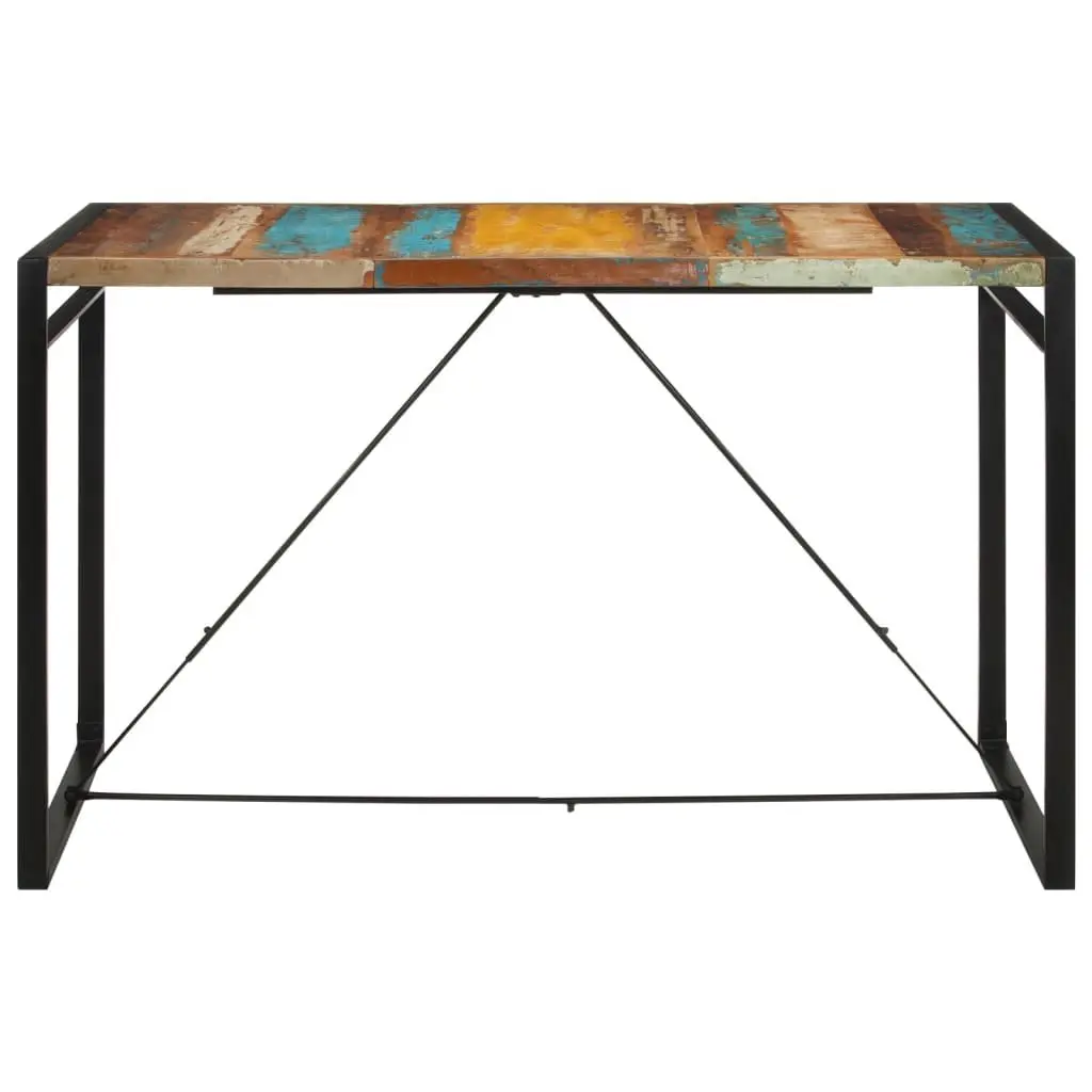 Bar Table 175x90x110 cm Solid Reclaimed Wood Kitchen Dining Bistro Brown