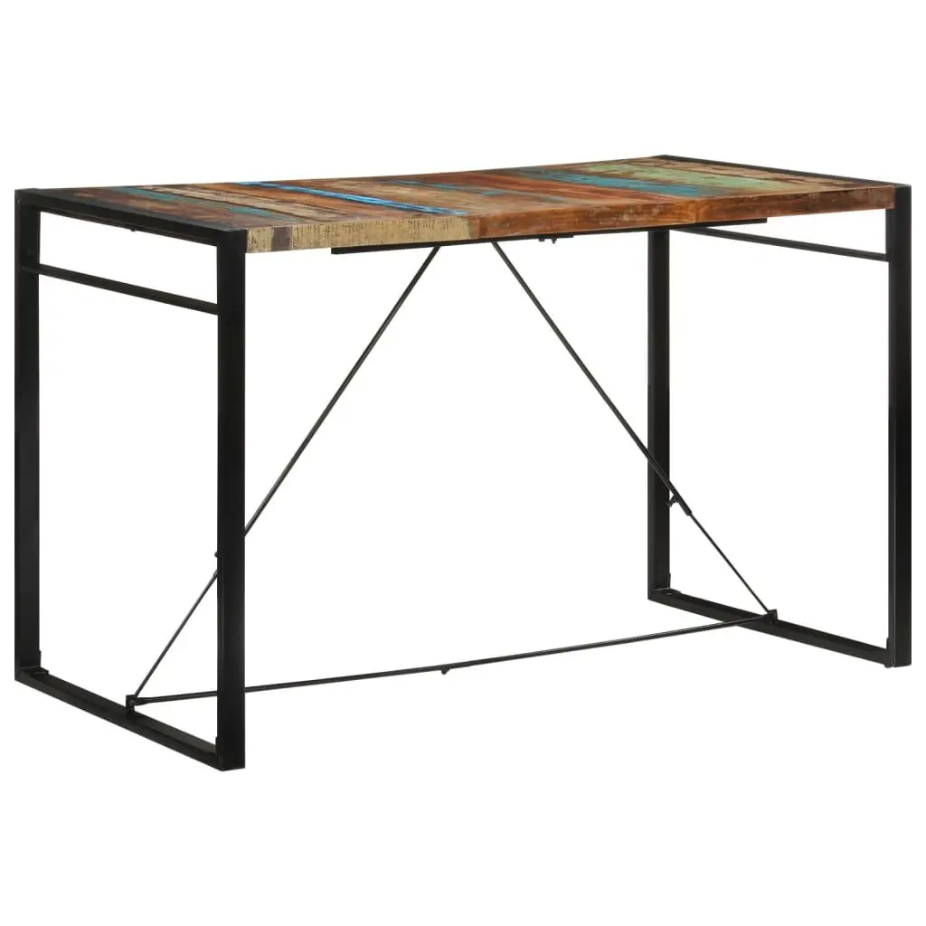 Bar Table 175x90x110 cm Solid Reclaimed Wood Kitchen Dining Bistro Brown