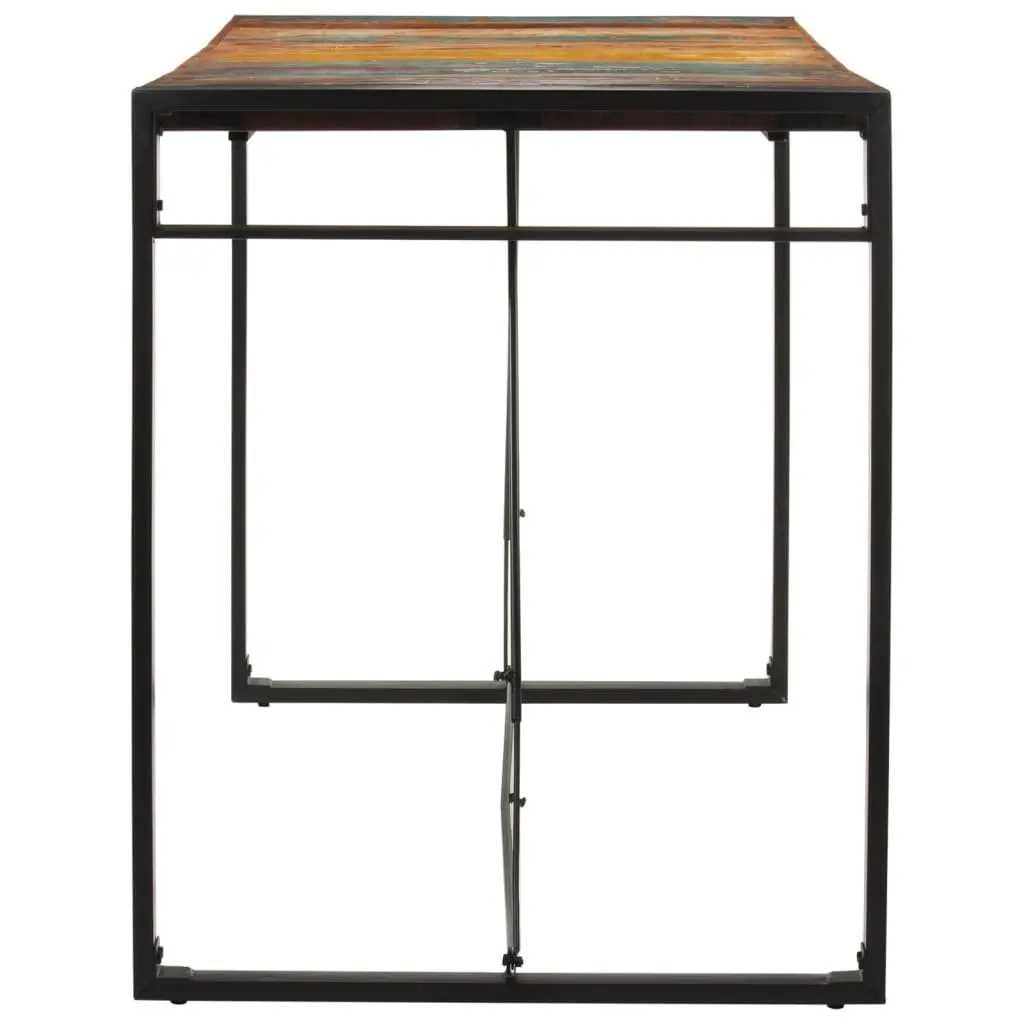 Bar Table 175x90x110 cm Solid Reclaimed Wood Kitchen Dining Bistro Brown