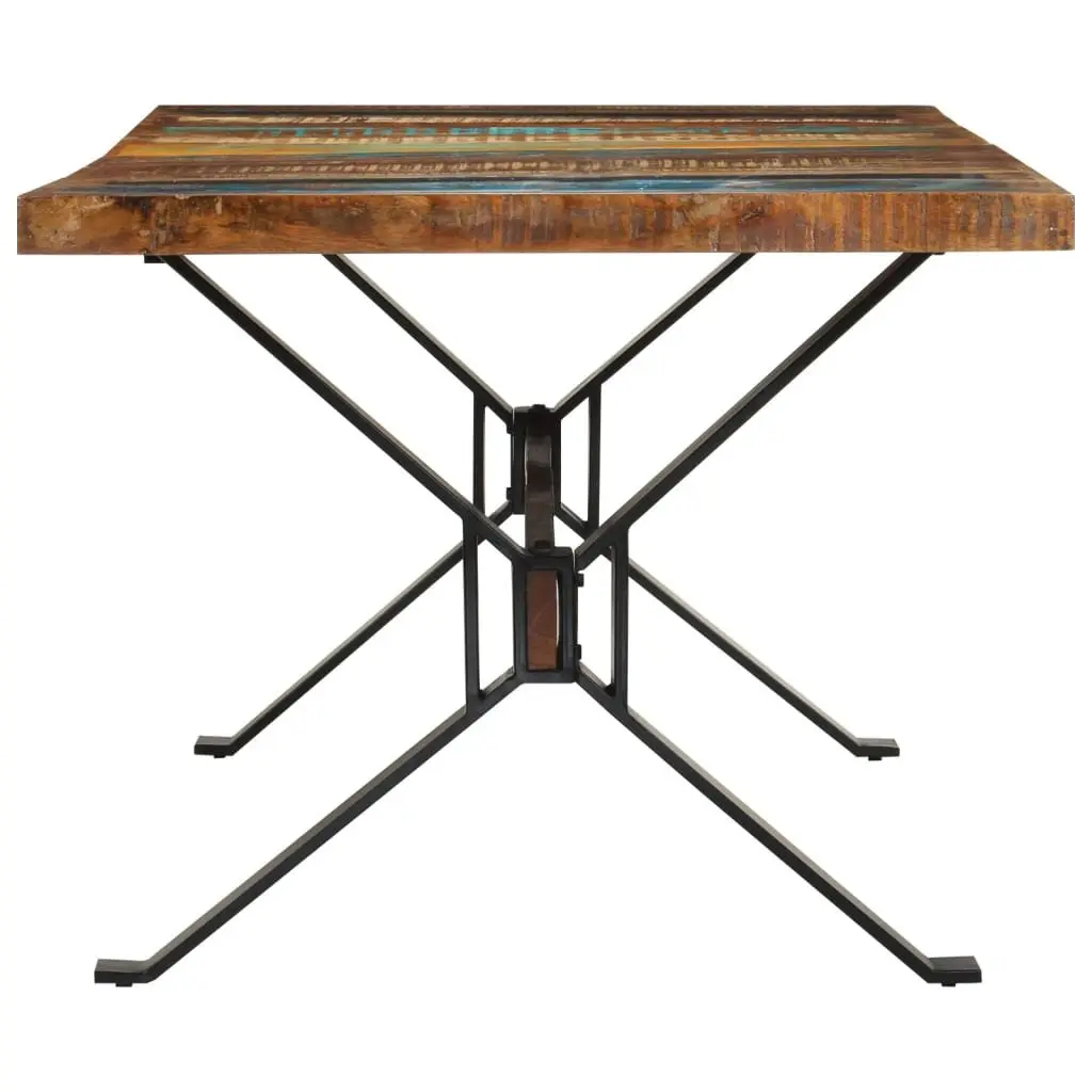 Dining Table 180x90x73cm Solid Reclaimed Wood Kitchen Brown Vintage Furniture
