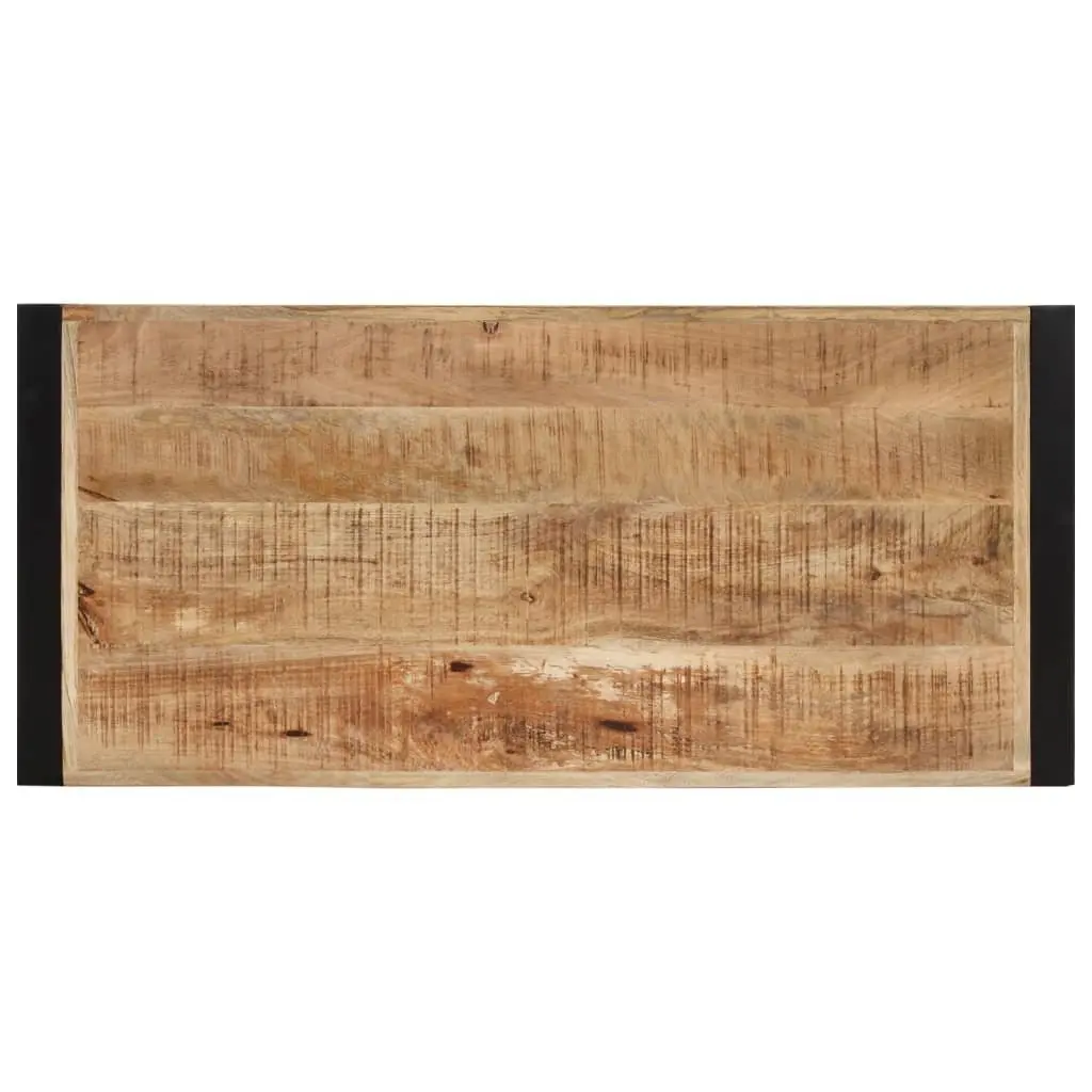 Coffee Table Rustic Two Tier 120x55x40 cm Solid Wood Mango