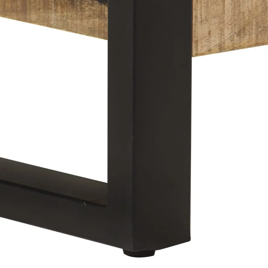 Coffee Table Rustic Two Tier 120x55x40 cm Solid Wood Mango