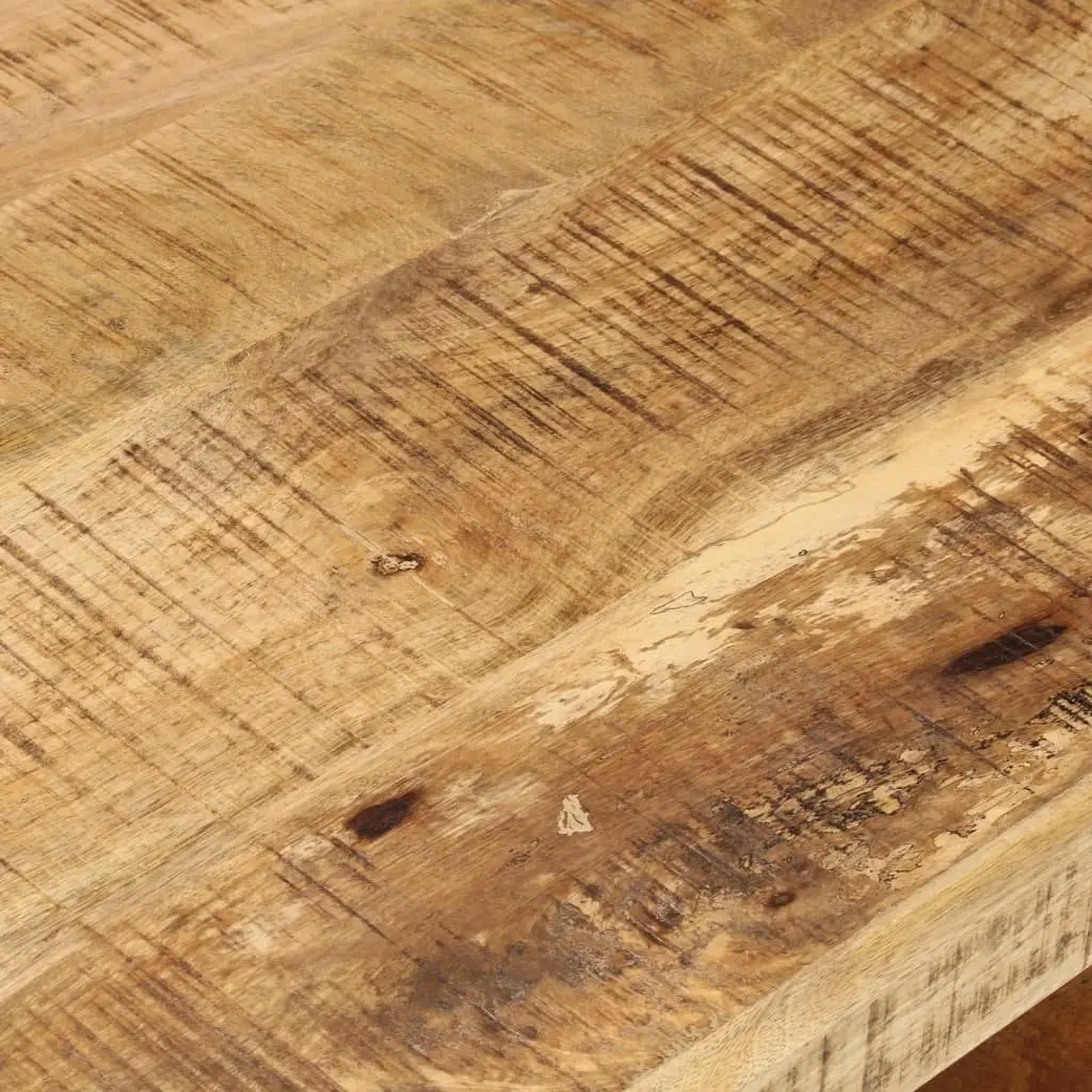 Coffee Table Rustic Two Tier 120x55x40 cm Solid Wood Mango