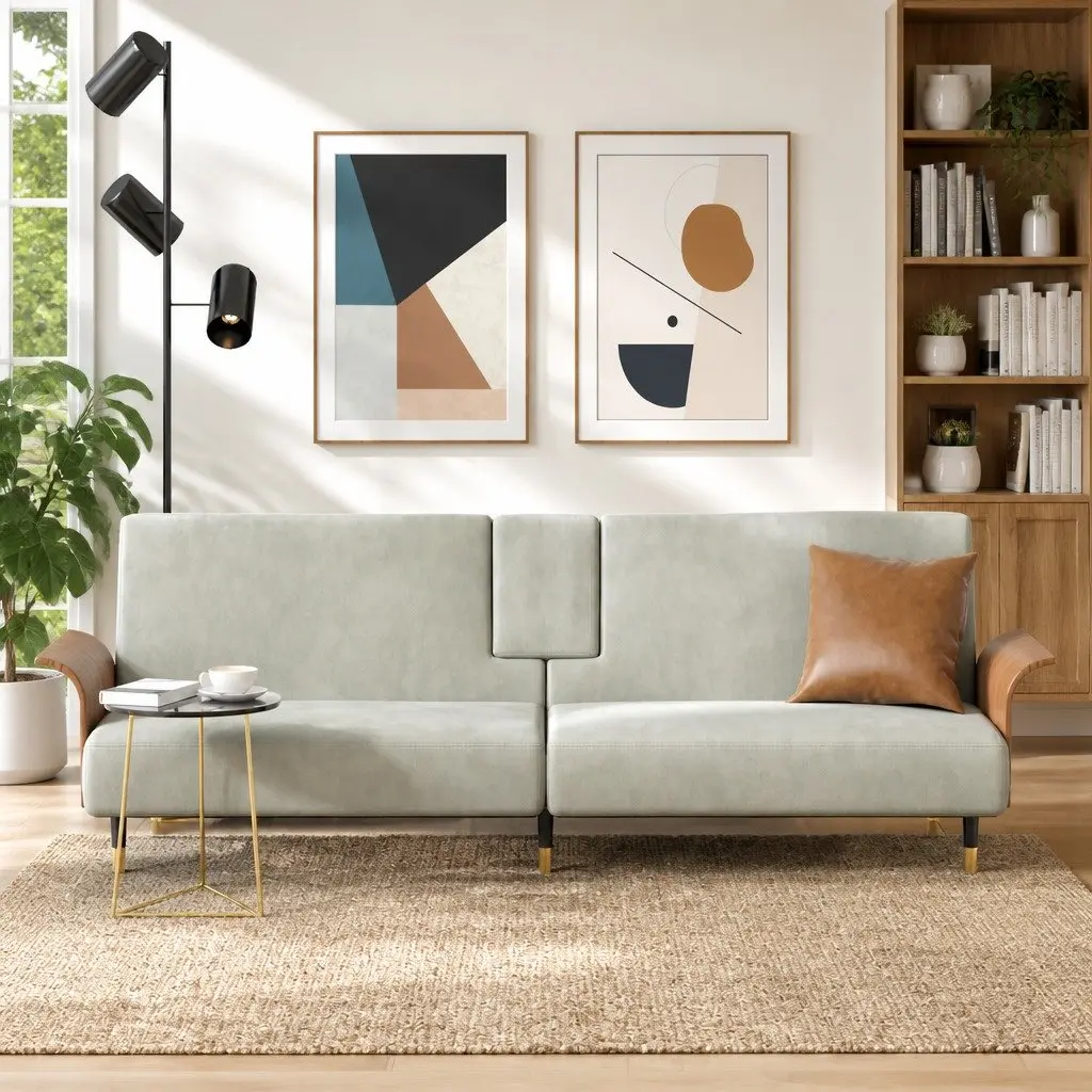 Sofa Bed with Adjustable Backrest and More