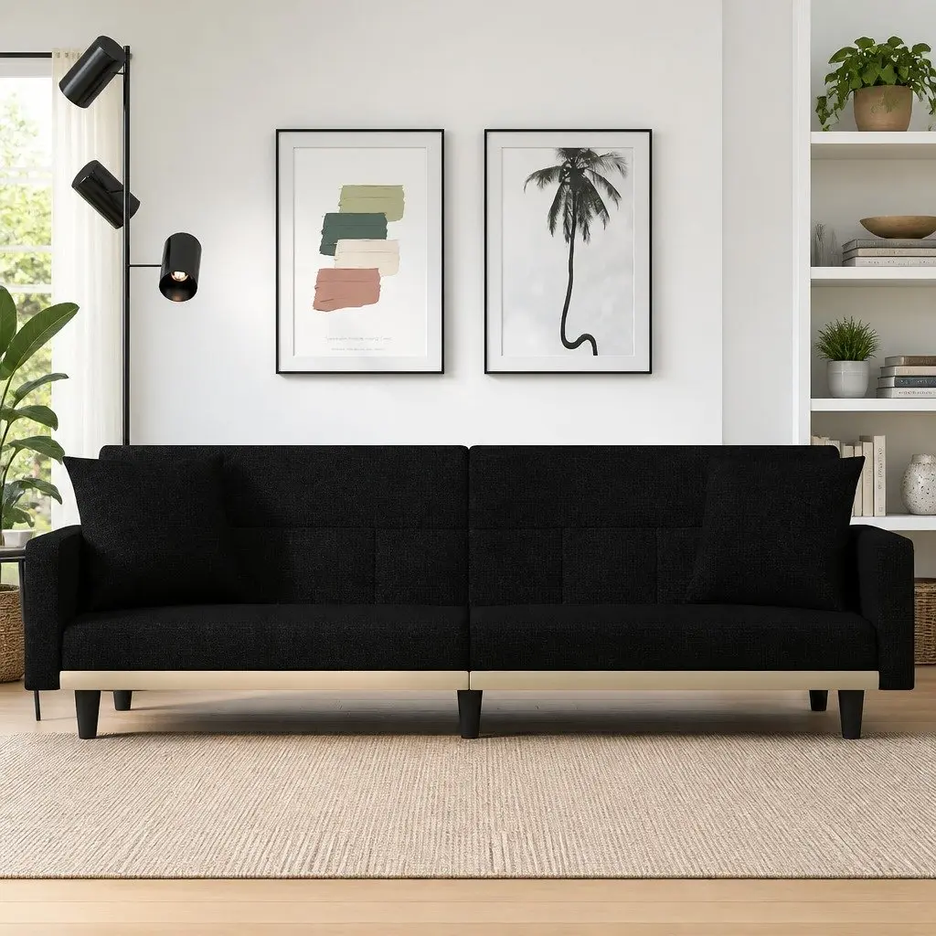 Black Sofa Bed for Guests