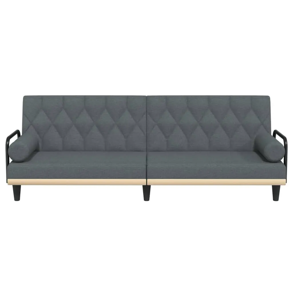 Grey Sofa Bed with Armrests