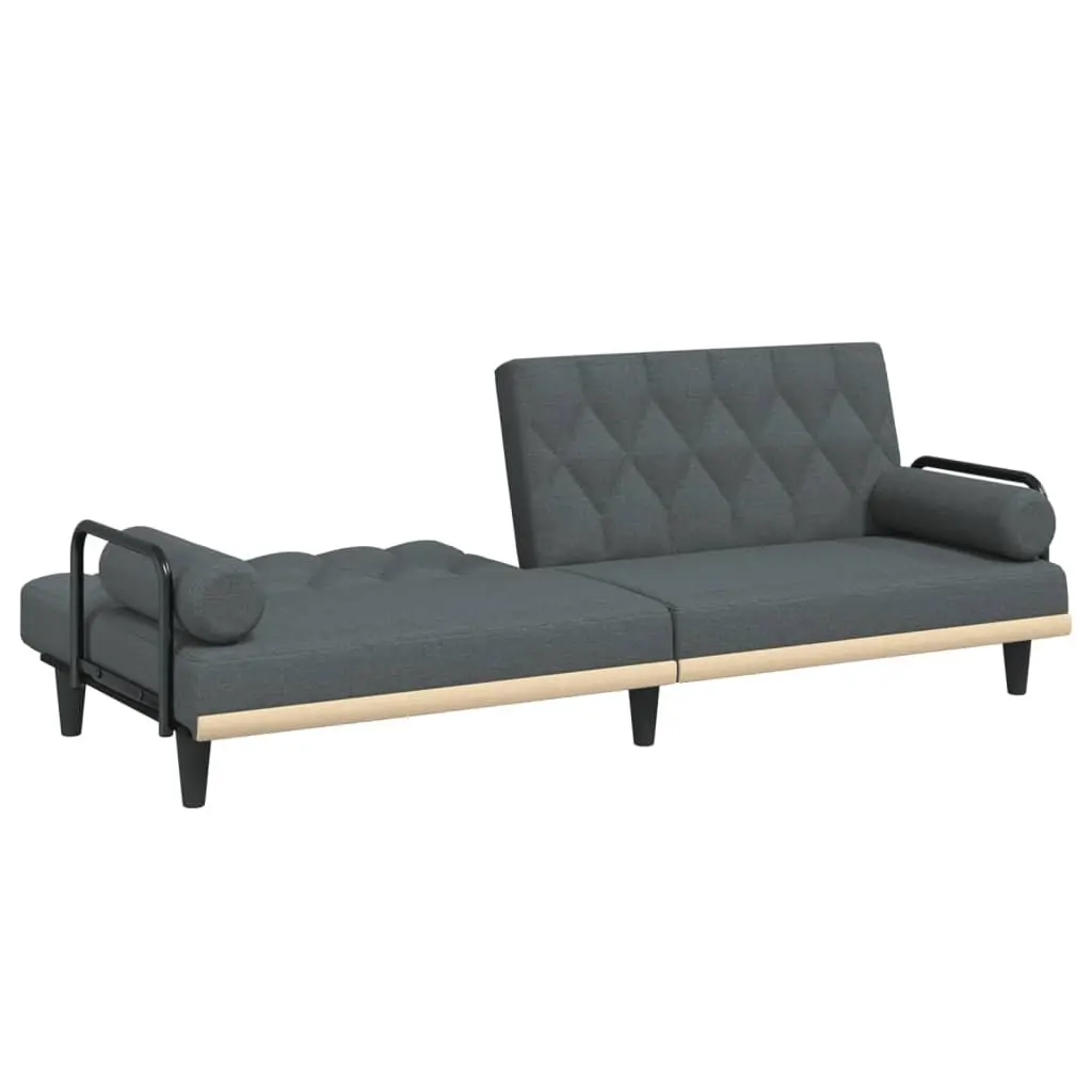 Grey Sofa Bed with Armrests