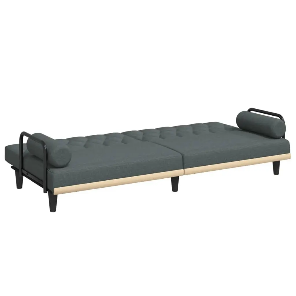 Grey Sofa Bed with Armrests