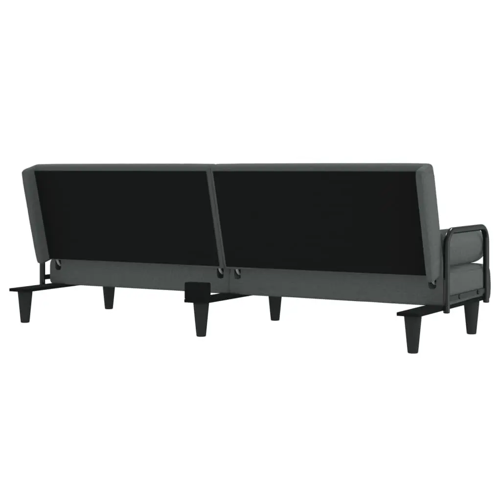 Grey Sofa Bed with Armrests