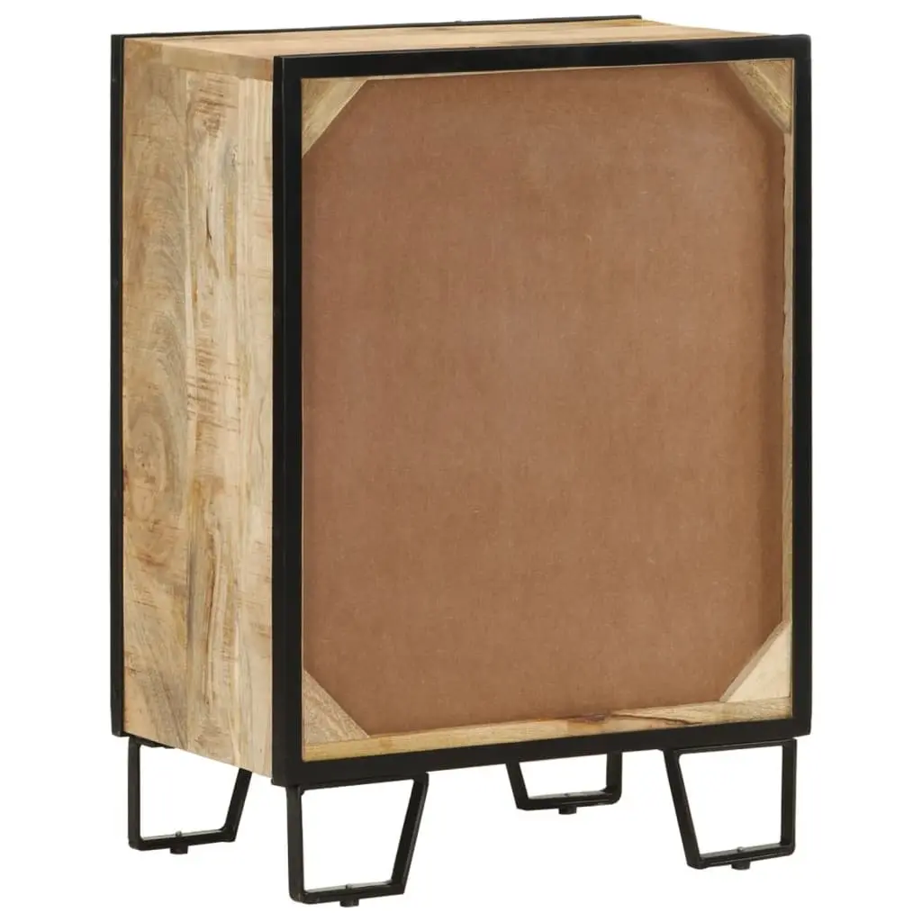 Sideboard Cabinet with 2 Drawers Storage Buffet Brown Furniture Solid Wood Iron