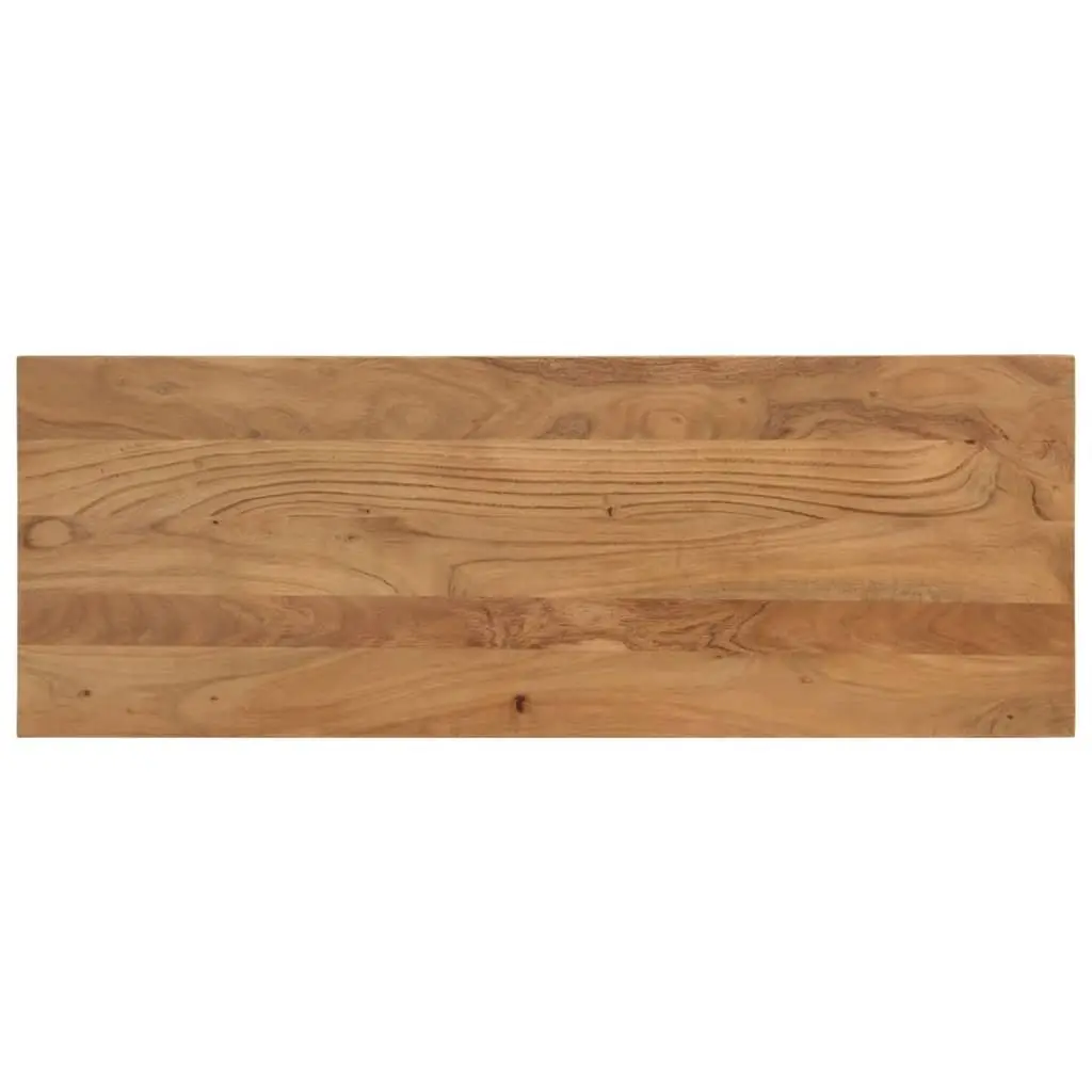 Dining Bench 110x40x46 cm Industrial Style Brown Solid Wood Steel Kitchen
