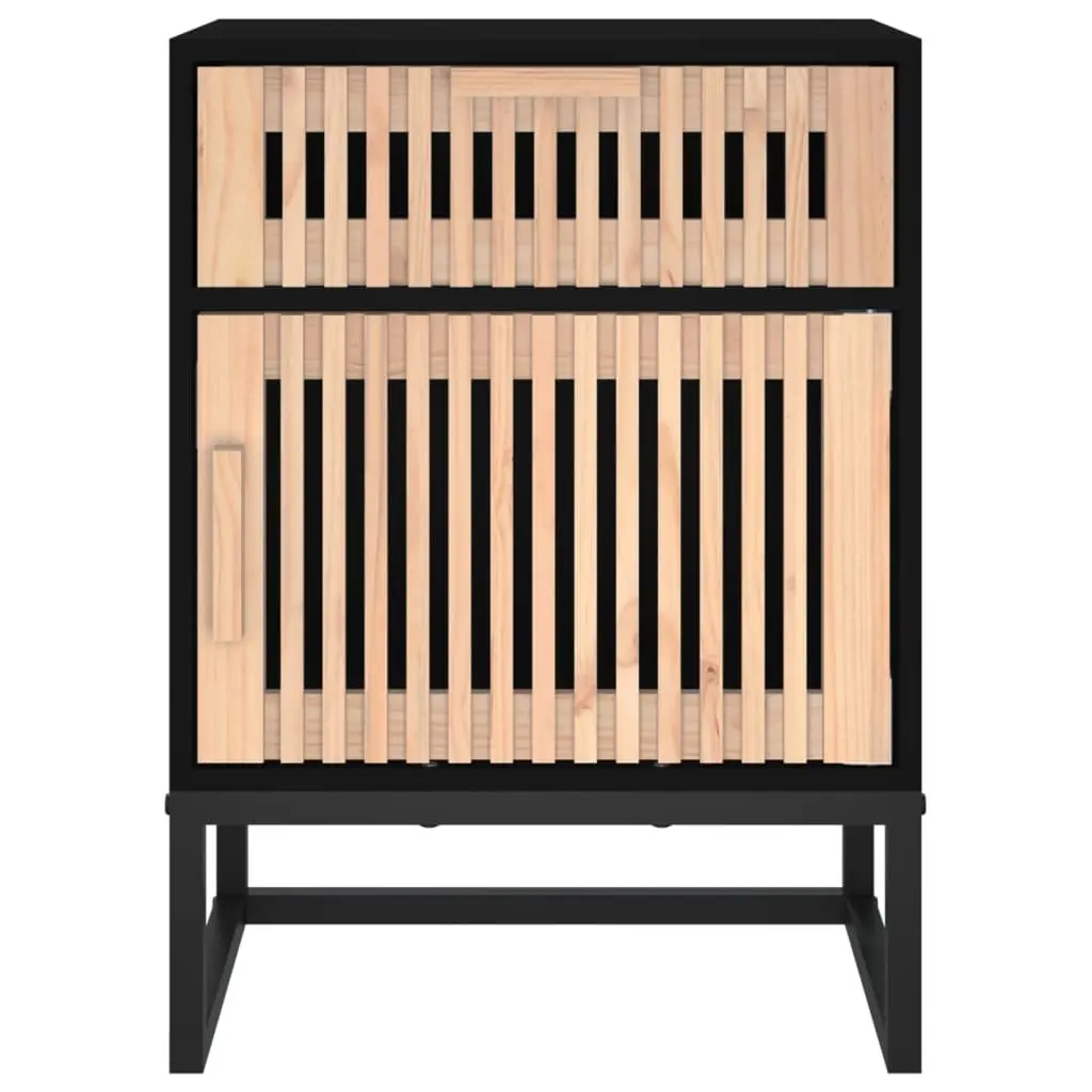 Bedside Cabinets 2 pcs Black 40x30x55.5 cm Scandinavian Storage Nightstand